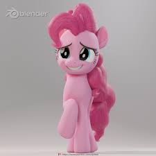 1697557 3d 3d Model Artist Therealdjthed Blender Cute Cycles Cycles Render Diapinkes Earth Pony Female Grin Mare Pinkie Pie My Little Pony Pony