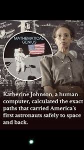 Katherine Johnson was a brilliant mathematician whose calculations helped  send the first American astronauts safely into space. At a time when  barriers limited opportunities for women and African Americans, she proved  that
