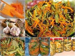 салат из моркови по корейски с курицей и фасолью Neobychnyj Salat Ogurcy S Morkovyu Po Korejski Mozhno Est Srazu A Mozhno Vprok V 2020 G Salaty Recepty Salat S Pechenem