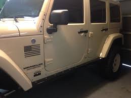 Flat Black American Flag Window Decal American Flag Decal From Www Decaljunky Com Applied To The Body Of A Jeep Jeep Lover American Flag Decal Jeep