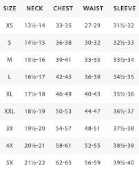 Mens Shirt Measurement Chart Modern Skills Of Bussiness