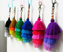 Porte Cle Pompon Bling Couches Pompon Porte Cles Pompon Jazzy Porte Cles Pompon Sac A Main Colore Charme Gros Gl Tassel Keyring Tassel Keychain Tassle Keychain