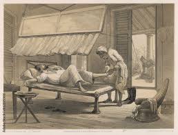 Englishman relaxing in India British ...