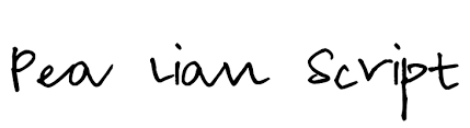 Fonts is equipped with ligature and alternate so it's suitable for your design. Pea Lian Script Font Ffonts Net