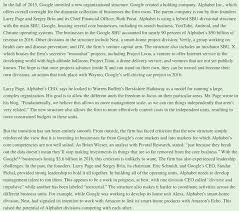Budgets and business goals allocated by alphabet's executive team. In The Fall Of 2015 Google Unveiled A New Chegg Com