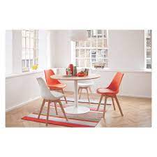 Buy Habitat Jerry Pair Of Dining Chair White Dining Chairs And Benches Habitat Round Dining Table White Round Dining Table White Dining Chairs