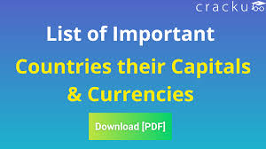 List of countries, capitals, currencies, and languages (in english) countries, capitals. List Of Countries Their Capitals And Currencies With Tricks Pdf