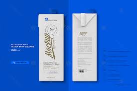 Download Mockup Poster Package Tetra Brik Square 1l In Packaging Mockups On Yellow Images Creative Store