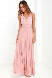 Always Stunning Convertible Blush Pink Maxi Dress Blush Pink Maxi Dress Pink Maxi Dress Multiway Bridesmaid Dress