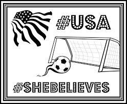 Free Usa Women S Soccer Printable Coloring Page Shebelieves Daily Dish Magazine Recipes Travel Crafts Usa Soccer Women Printable Coloring Pages Womens Soccer