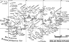 Mapa De Islas Malvinas Para Imprimir Y Colorear
