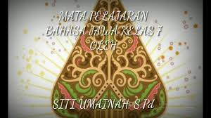 Check spelling or type a new query. Pembelajaran Mapel Bahasa Jawa Kelas 7 8 Dan 9 Smp Negeri 1 Blora