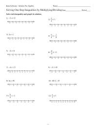 The denominator cannot be zero. Solving One Step Inequalities Multiplying Dividing Pdf Moodle