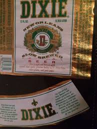 Dixie Brewing Co Slow Brewed Beer Birra Etichette