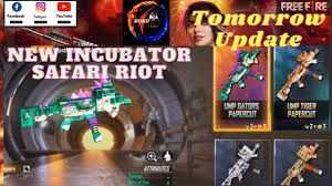 Dear survivors, tomorrow is our patch day! Free Fire Tomorrow Update New Incubator Ump Garena Free Fire Youtube