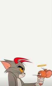Tom and jerry wallpaper, cat, mustache, minimalism, mouse, copy space. Cute Cartoon Characters Funny Aesthetic Profile Pictures Heart Tom And Jerry Aesthetic Wallpaper