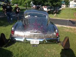 This Car Was Stripped Of It S Paint And Clear Coated Note The Exhaust He Put On A Great Flame Show July 6 Th Fuel Efficient Cars Car Show New Challenger