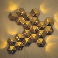 Tessellate Lighting Wall Lights Gold Wall Lights Led Wall Art