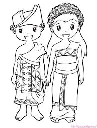 155 Gambar Mewarnai Pakaian Adat Jawa Barat 2018 Dan Baju Warna Gambar Buku Mewarnai