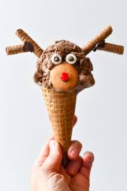 Start with french cotton toweling. Rudolph Ice Cream Cones Fork And Beans