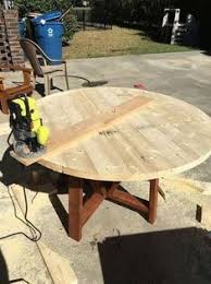 Diy Round Trestle Dining Table In 2020 Diy Dining Table Woodworking Projects Furniture Diy Dining