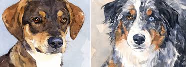 I also love painting other. Custom Pet Portraits David Scheirer Watercolors