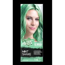 Beyond the zone color bombz explosive black temporary hair color spray. Splat 10 Wash Mint Shake Hair Color No Bleach Temporary Green Hair Dye Walmart Com Walmart Com