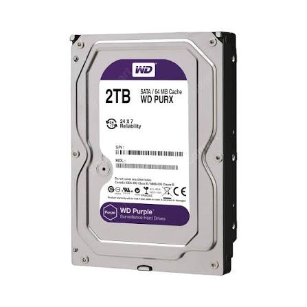 Western Digital WD Purple 2TB Surveillance HDD view 2