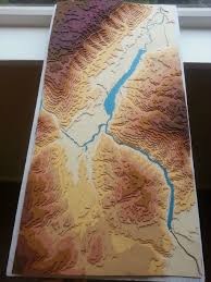 3d Topographical Map Of Cromwell Lake Dunstan New Zealand Each Layer Of Paper Represents 100m More Photos In Comments Oc 1836x2448 Landscape Model Topographic Map Map