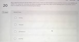 These include focusing on a word's meaning, spelling, pronunciation, and grammar. Solved When Asked To Memorize The Ten Letters D R S S Chegg Com
