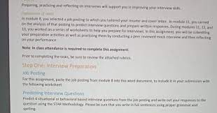 Job interview anxiety can be a problem for people with social anxiety disorder. Solved Preparing Practicing And Reflecting On Interviews Chegg Com