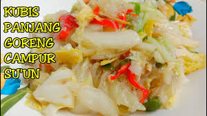 Tumis dalam kuali semua bawang in sampai kuning. Kubis Panjang Goreng Campur Su Un Youtube