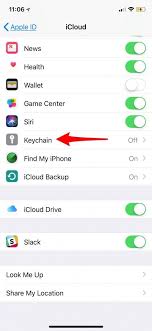 Icloud Keychain Security Code Icloud Iphone Settings App