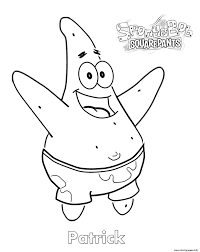 Free spongebob coloring page to download for children. Patrick From Spongebob Coloring Pages Printable