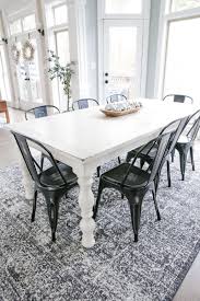 Our New Kitchen Table And Rug For Eight Bower Power In 2020 Rug Under Kitchen Table Rug Under Dining Table Eat In Kitchen Table