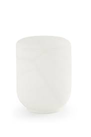 Alabaster is a mineral or rock that is soft, often used for carving, and is processed for plaster powder. Alabaster Weiss Portaleum Urnenshop