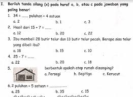 Download Kunci Jawaban Soal Pts Uts Kelas 1 Semester 2 K13 Revisi Tahun 2020 Lengkap Mariyadi Com