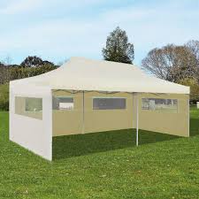 Awning gazebo gazebo canopy aluminum gazebo party canopy portable shelter canopy shelter pop up tent enjoy summer. Cream Foldable Pop Up Party Tent 10 X 20 Party Tent Canopy Outdoor Gazebo