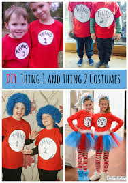 The webs best guide on making a thing one costume from dr seuss. Thing 1 And Thing 2 Shirts An Easy Dr Seuss Costume