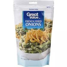 Great Value French Fried Onions 6 Oz Walmart Com French Fried Onions Fried Onions French Fries