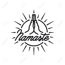In indien und anderen asiatischen ländern ist es ein gebräuchlicher, stiller gruß und in yogakreisen die grußformel überhaupt. Hand Gezeichnet Namaste Zeichen Hallo In Hindi Handgefertigte Schriftzug Auf Weissem Hintergrund Motivation Positive Zitat Yoga Zentrum Emblem Vector Vintage Illustration Lizenzfrei Nutzbare Vektorgrafiken Clip Arts Illustrationen Image 64411713
