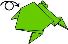 Now, i wanna share u origami instructions for kids. Jumping Frog Let S Make Origami Exploring Origami Virtual Culture Kids Web Japan Web Japan