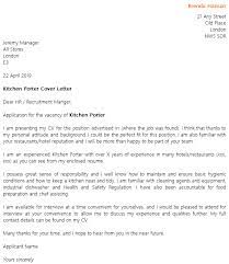 Kitchen Porter Cover Letter Example Icover Org Uk