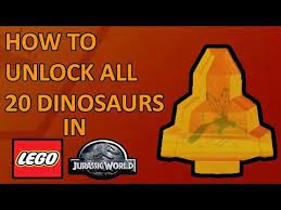 Jurassic world evolution save file all dinosaurs with pre order bonus. Lego Jurassic World All 20 Amber Brick Locations How To Unlock All 20 Dinosaurs Youtube Lego Jurassic World