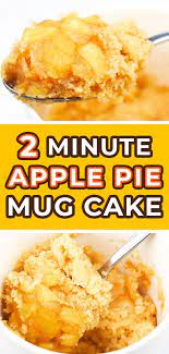 2 Minute Warm Gooey Apple Pie Mug Cake The Perfect Snack For The Cold Weather Recipe In 2021 Apple Pie Recipe Easy Quick Apple Pie Recipe Apple Pie Bars Easy