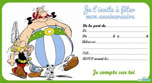 Cartes virtuelles à envoyer en ligne gratuitement. Invitation Anniversaire Asterix Et Ses Amis 123 Cartes Invitation Anniversaire Anniversaire Invitation Anniversaire Gratuite
