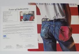 (studio) born down in a dead man's town the first kick i took was born in the usa was a huge album in 1984. Bruce Springsteen Autographed Album Cover Born In The Usa Jsa Coa