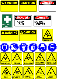 Danger Signs Safety Vector Svg Safety Signs And Symbols Signage Warning Labels