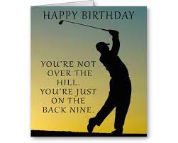 There are so many ways to give a father a fitting tribute for their role in a child's life. Golf Birthday Card You Re Not Over The Hill You Re Etsy Golf Birthday Cards Happy Birthday Wishes For A Friend Golf Birthday