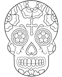 Printable Skull Coloring Pages Ideas 29 Skull Coloring Pages Coloring Books Sugar Skull Drawing
